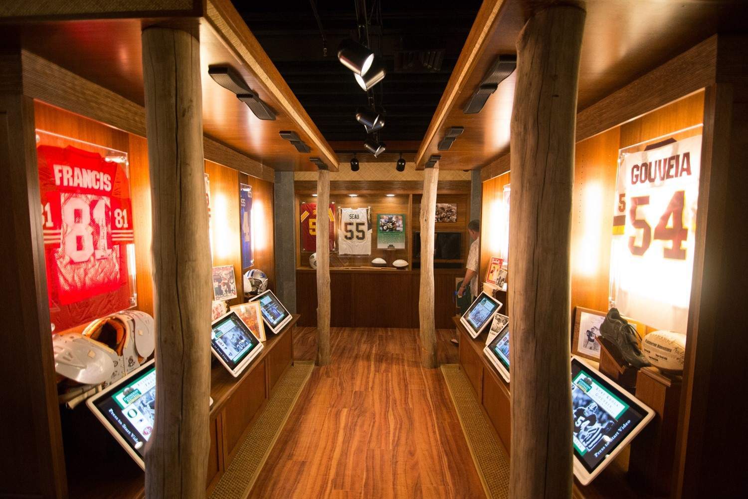 photo of the interior to Polynesian Football Hall of Fame
