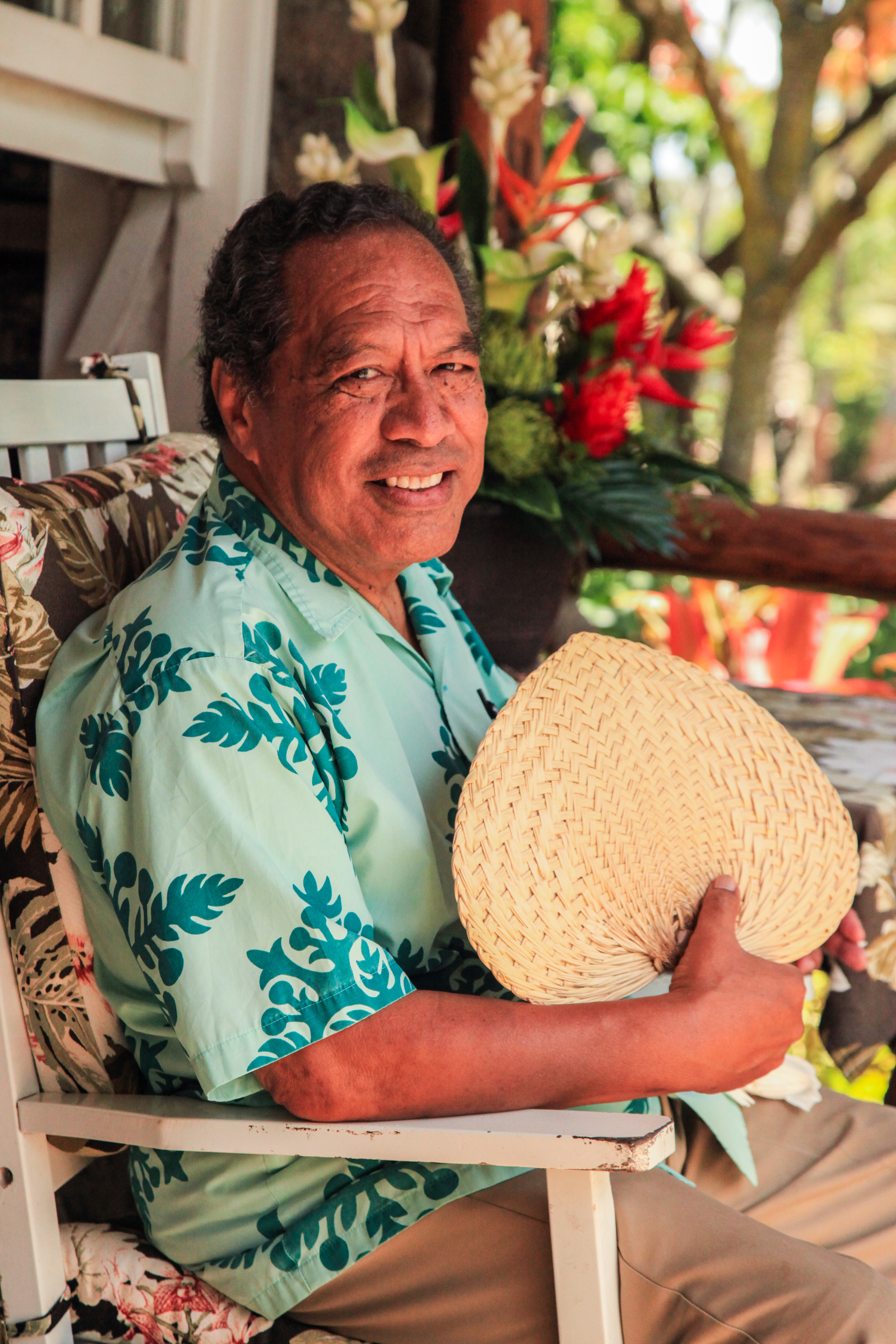 photo of Carl Funoimoana at The Mission Settlement at the Polynesian Cultural Center