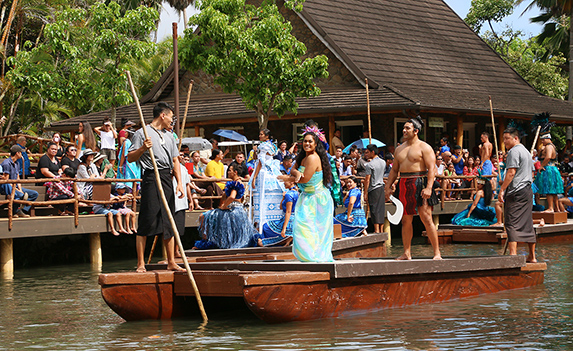Polynesian Cultural Center's Huki canoe celebration