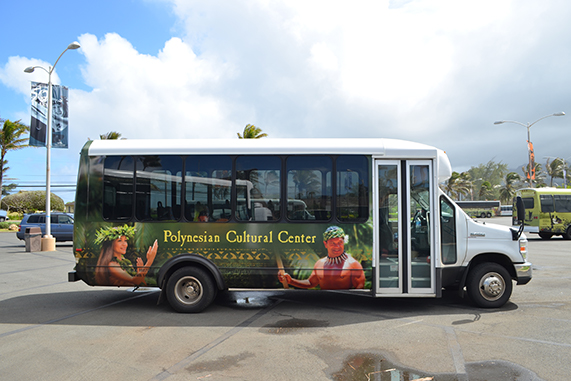 Bus for the Polynesian Cultural Center