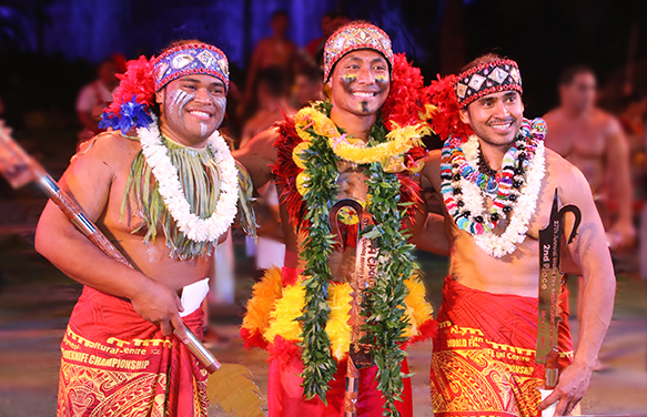 2019 Polynesian Cultural Center World Fireknife Championship winners