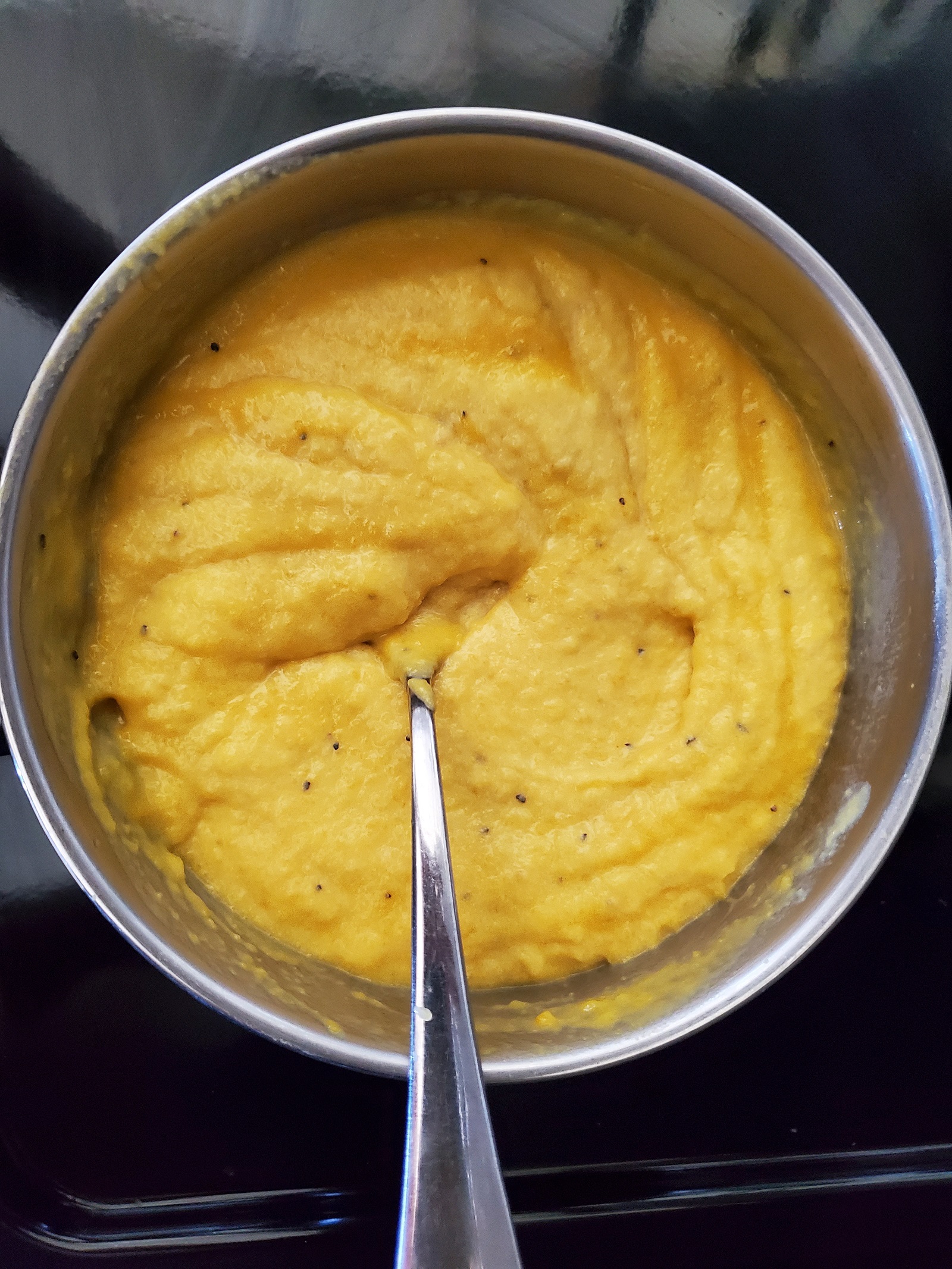 picture of basic pumpkin soup with coconut milk