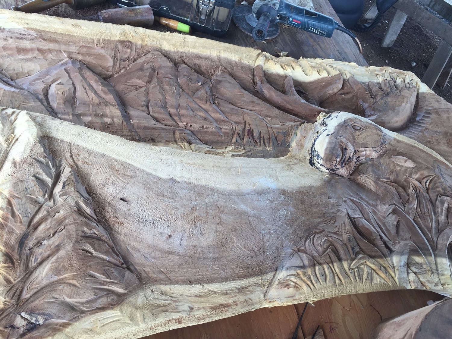 picture showing details in a detailed carving project