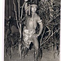 Image of Pulefano Galeai as a youth performing as a Samoan dancer