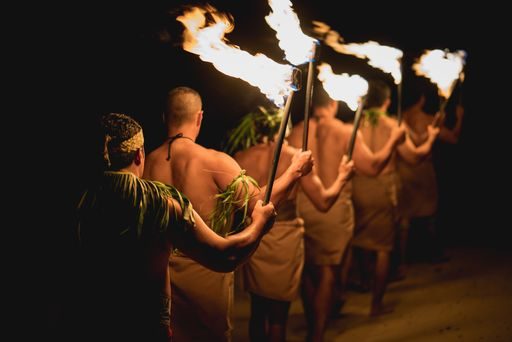 Hawaiian legends Winzeler torches