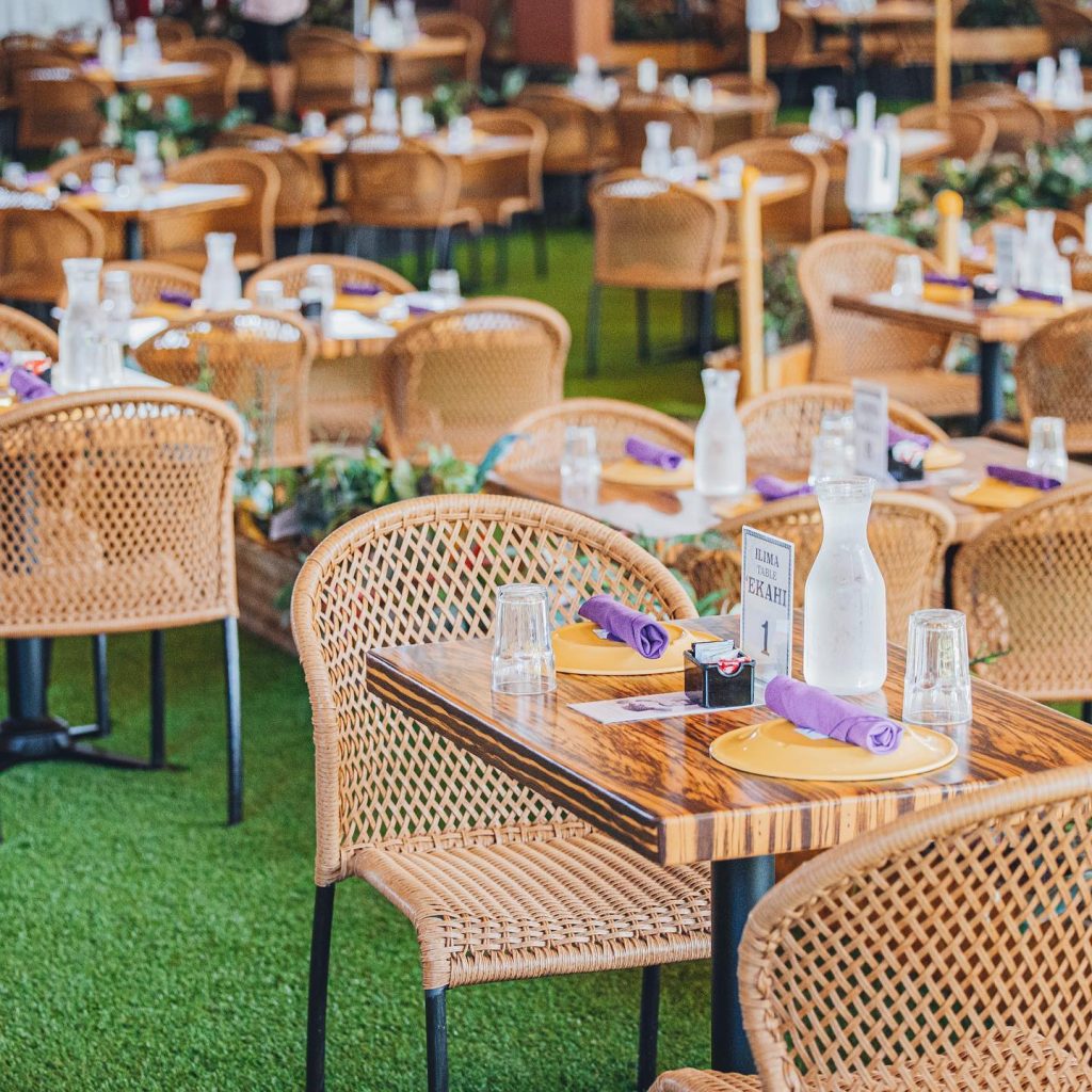 image of seating at the Ali'i Luau at the Polynesian Cultural Center