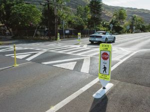 photo of a crosswalk in Hawaii