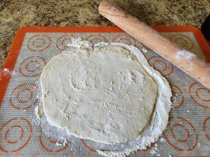 pastry rolled out