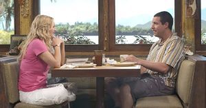 Image of Drew Barrymore and Adam Sandler from 50 First Dates, one people's favorite Oʻahu movie