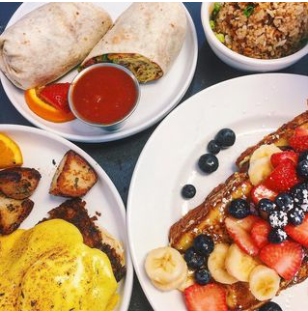 Some of the food selections at Sweet Eʻs